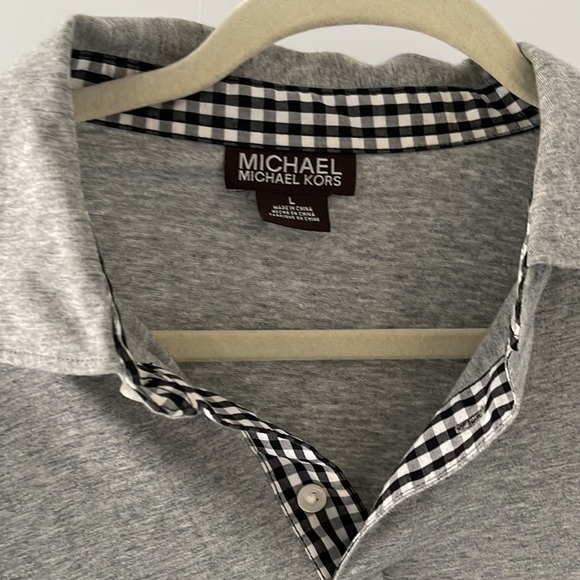Michael by Michael Kors Men’s golf shirt - L - grey - Picture 3 of 3